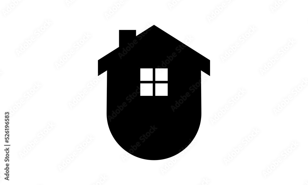 Obraz premium simple icon home logo