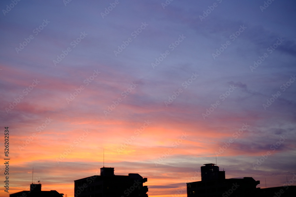 sky at sunset sky at sunset