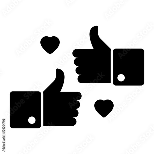 Likes Glyph Icon