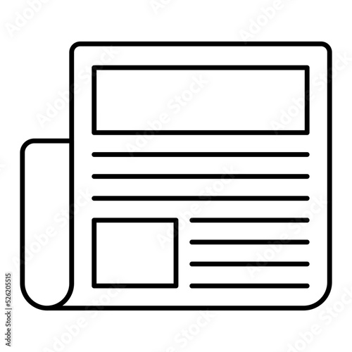 News feed Line Icon 