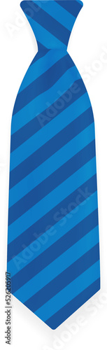 Tableau sur toile Blue necktie or tie 3d.
