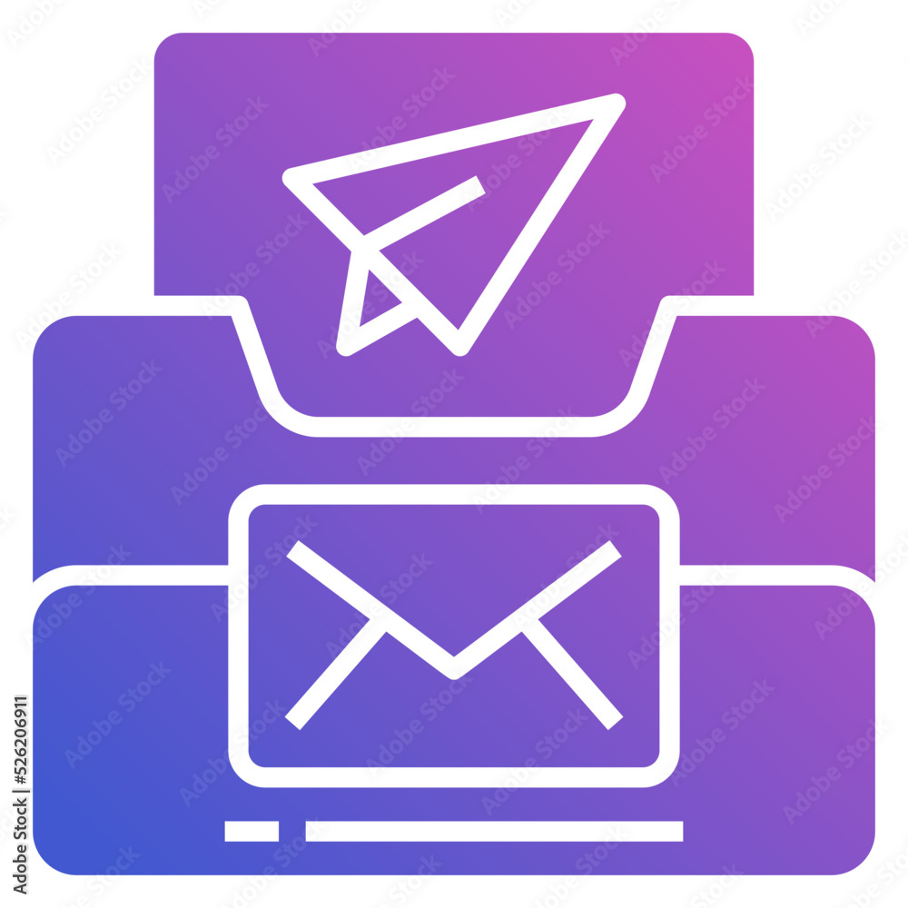 Send Archive flat gradient icon. Can be used for digital product, presentation, print design and more. Send Archive flat gradient icon. Can be used for digital product, presentation, print design and more.