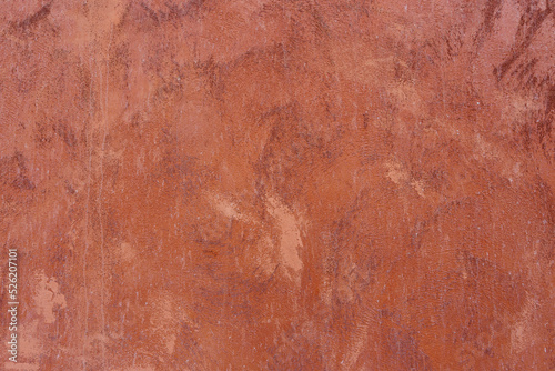 Orange-brown cement wall texture background, wallpaper abstract grunge pattern surface retro backdrop.