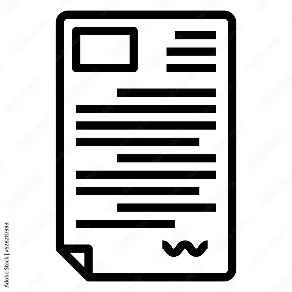 Document File line icon. Can be used for digital product, presentation, print design and more. Document File line icon. Can be used for digital product, presentation, print design and more.