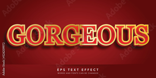 gorgeous 3d editable text effect
