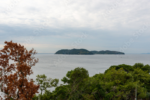 View of Nushima island from Awaji island in Hyogo, Japan photo