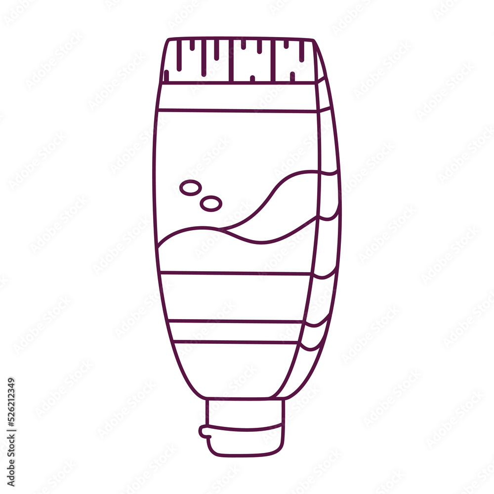Isolated surf draw beach vector illustration