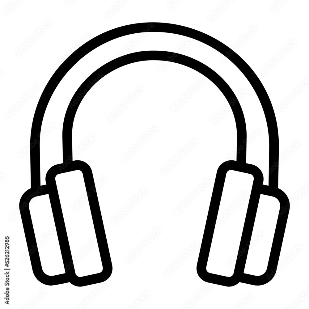 headphone line icon