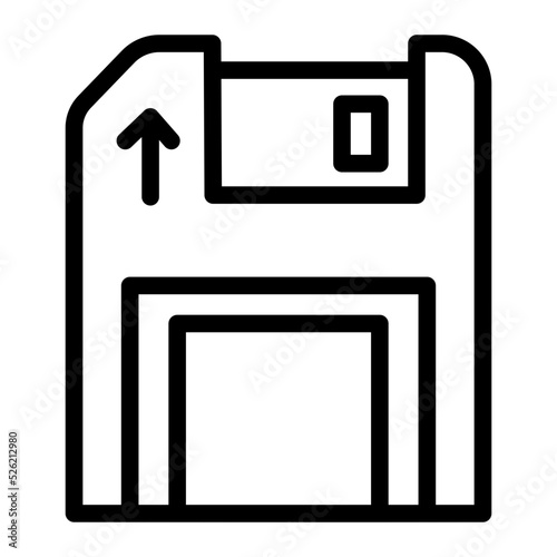 floppy disk line icon