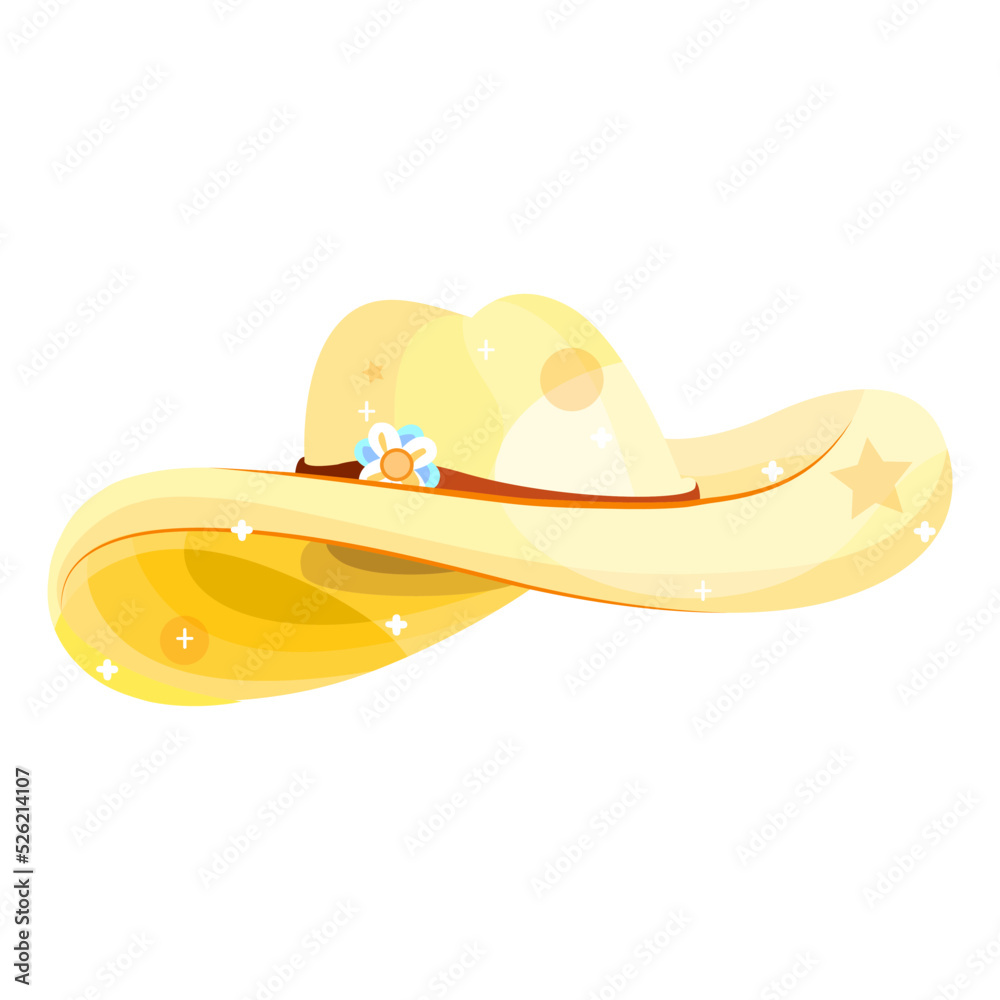 Isolated hat beach shine vector illustration Isolated hat beach shine vector illustration