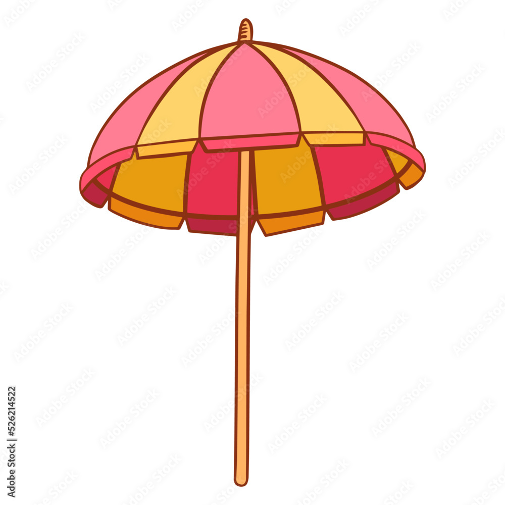 Isolated umbrella beach vector illustration Isolated umbrella beach vector illustration