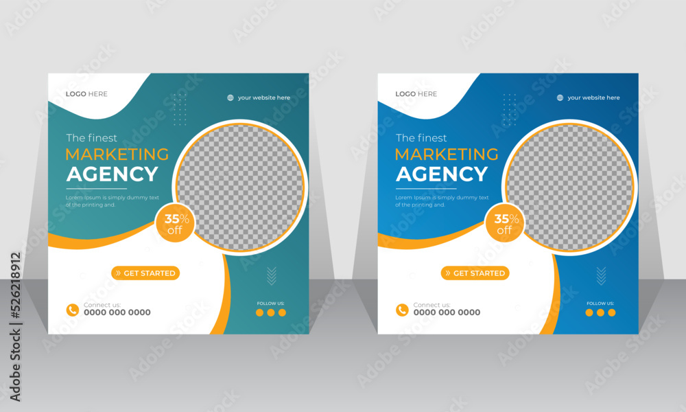 Modern corporate business social media post design template, Creative marketing agency social media web banner template. Social media ads vector templates fully editable, advertising design. Modern corporate business social media post design template, Creative marketing agency social media web banner template. Social media ads vector templates fully editable, advertising design.