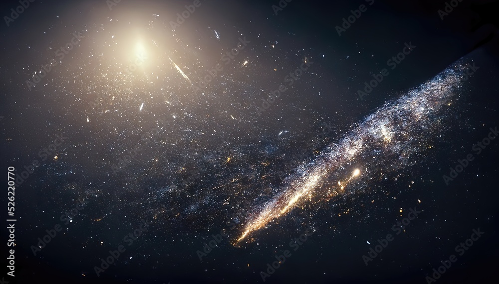 Obraz premium Realistic Milky Way, Universe and space