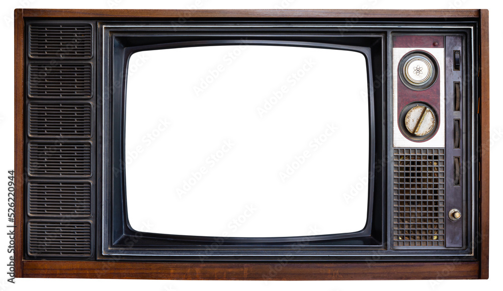 Old television isolated for design Old television isolated for design