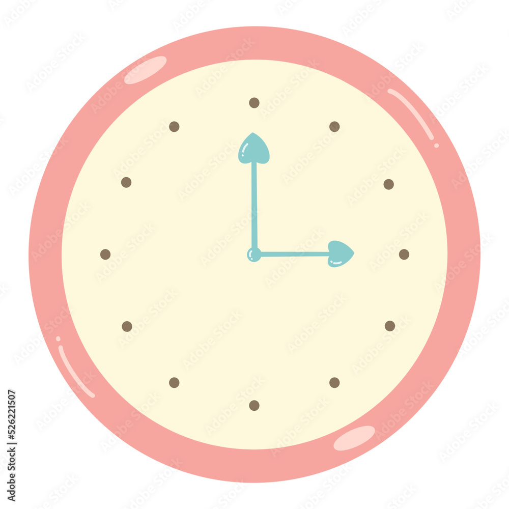 Cute and Colorful Wall Clock Cartoon Doodle Cute and Colorful Wall Clock Cartoon Doodle
