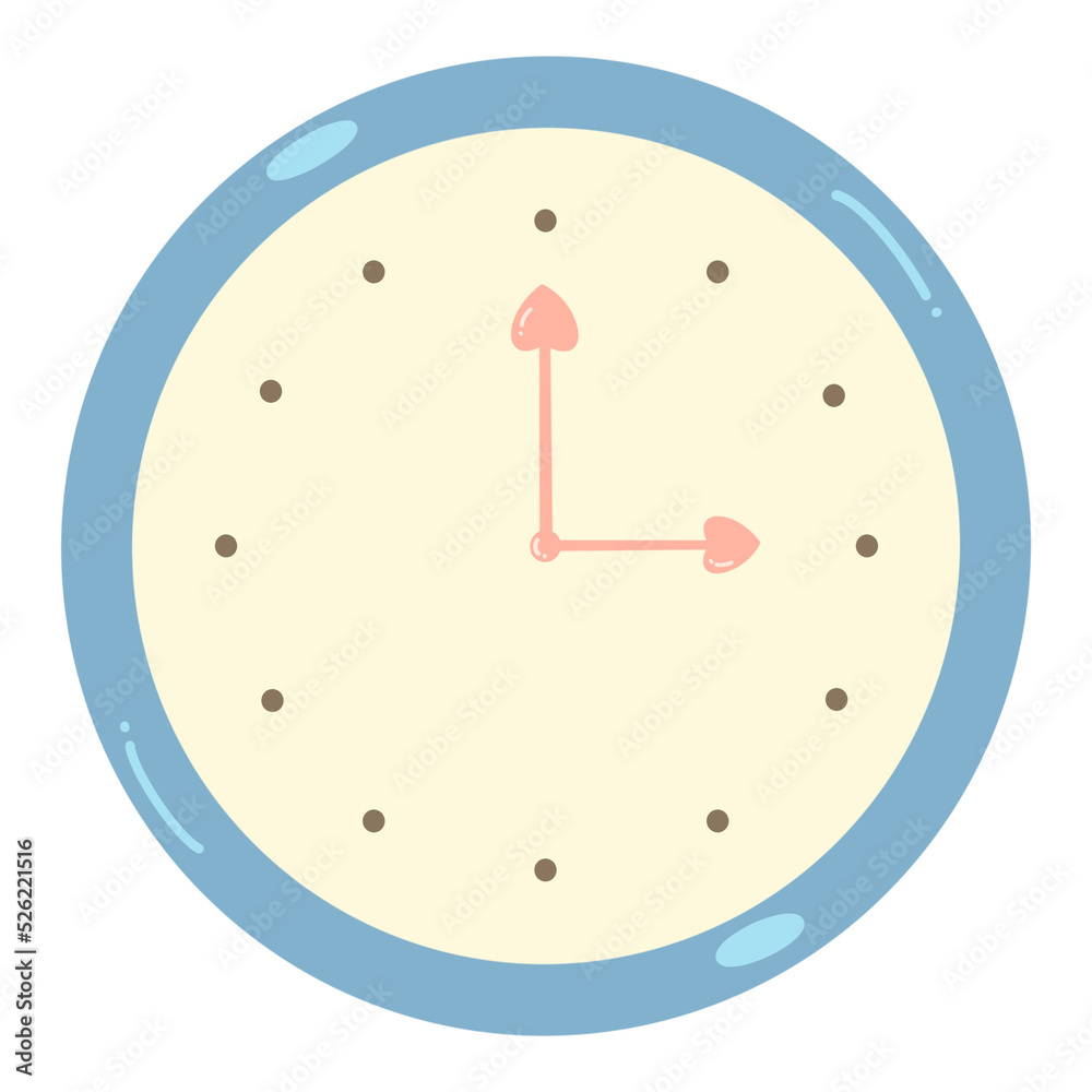 Cute and Colorful Wall Clock Cartoon Doodle Cute and Colorful Wall Clock Cartoon Doodle