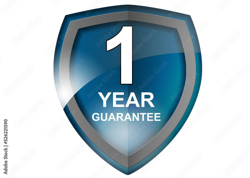 Security guaranteed one year shield Security guaranteed one year shield