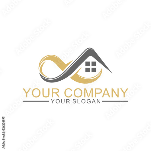 simple infinity home logo