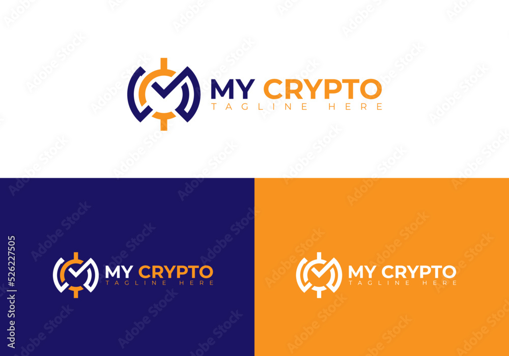 MY CRYPTO business logo design MY CRYPTO business logo design