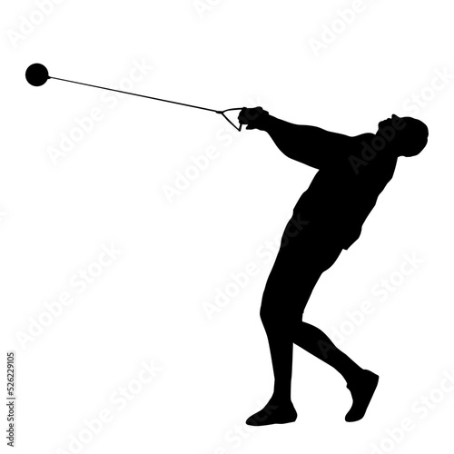 Hammer Throw Sport Silhouette