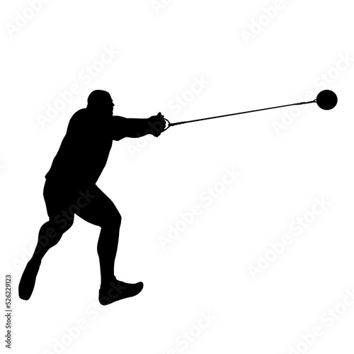 Hammer Throw Sport Silhouette