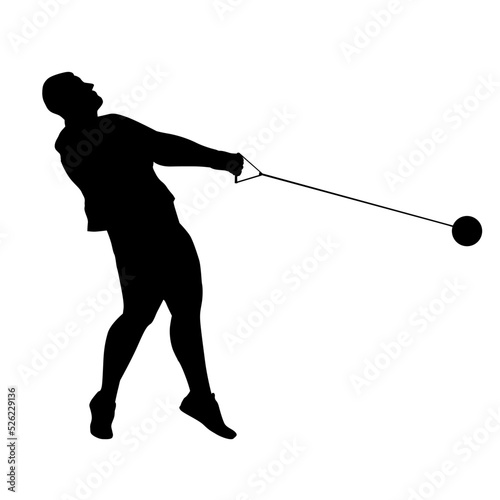 Hammer Throw Sport Silhouette