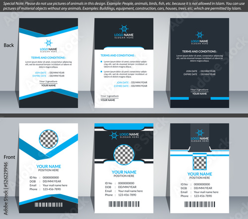 Modern ID Card Design Template