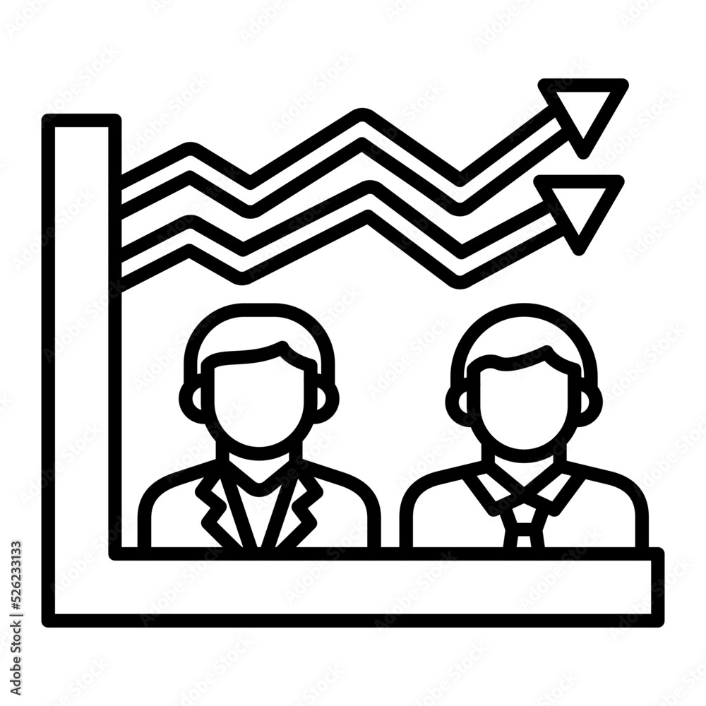 Chart Line Icon Chart Line Icon
