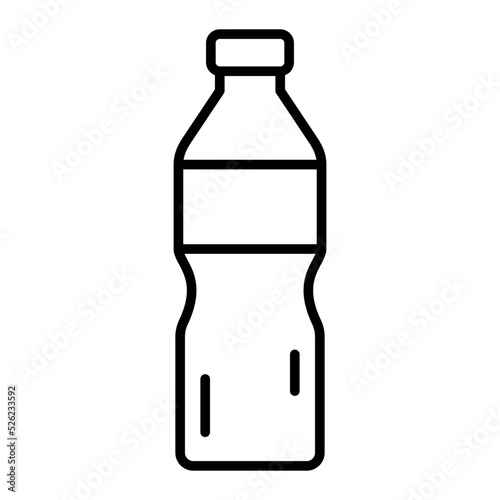Water Bottle Line Icon