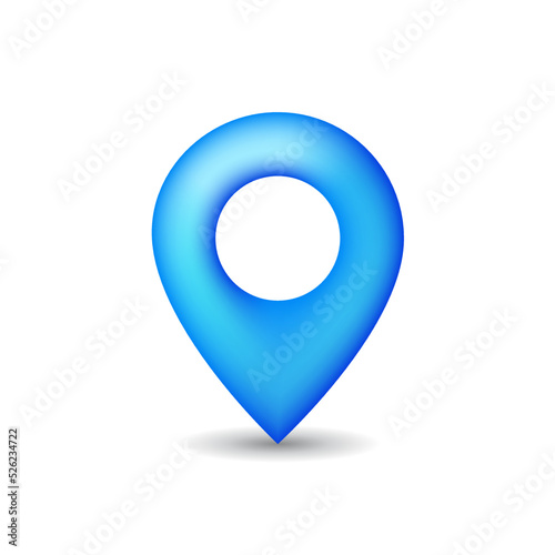 Free Download Location icon. Map, home, office location icon. Travel tracking, road map, shop location icon in vector illustration, blue map - GFXLoad