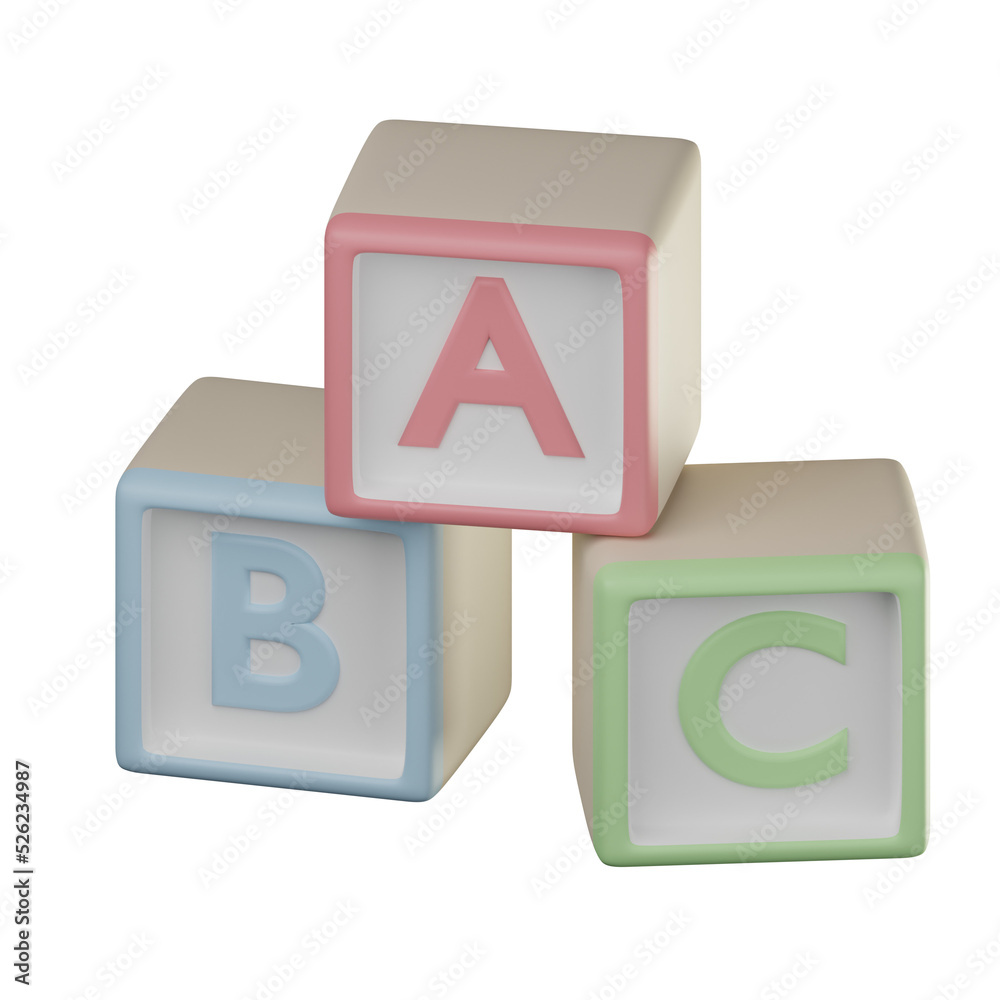 3D Alphabet Illustration 3D Alphabet Illustration