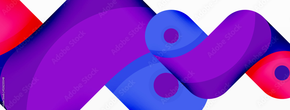 Fototapeta premium Creative geometric wallpaper. Trendy minimal abstract background. Techno business template for wallpaper, banner, background or landing