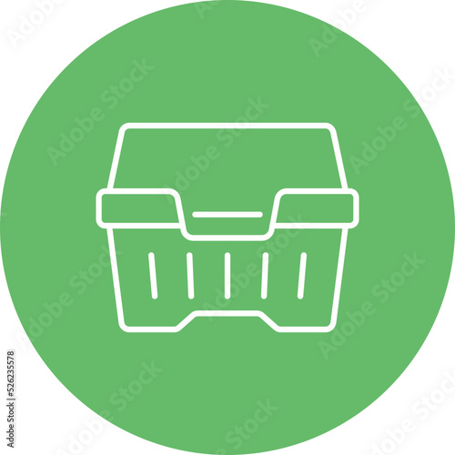 Styrofoam Multicolor Line Icon