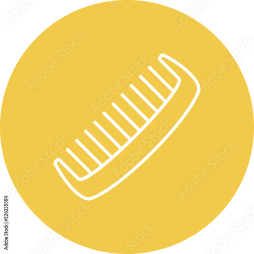 Comb Multicolor Line Icon