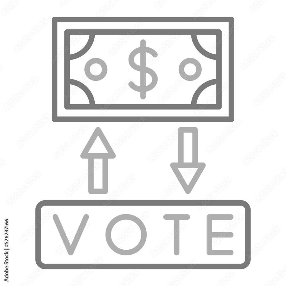 Corruption Greyscale Line Icon Corruption Greyscale Line Icon