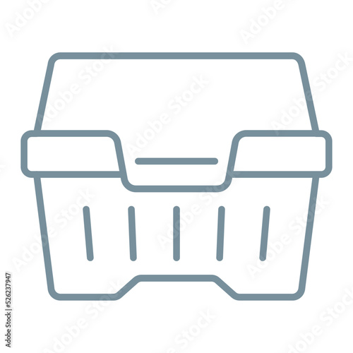 Styrofoam Multicolor Line Icon
