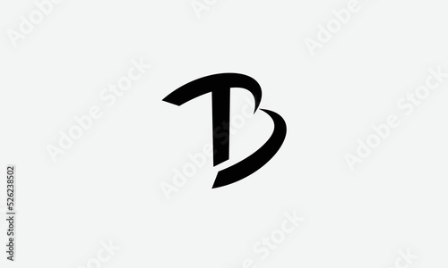 TB BT T B abstract vector logo monogram template