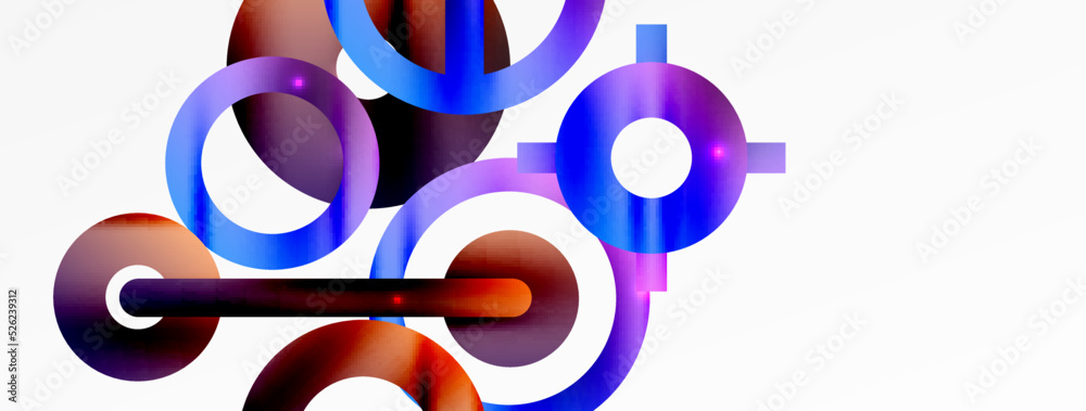Circle composition abstract background. Trendy techno business template for wallpaper, banner, background or landing Circle composition abstract background. Trendy techno business template for wallpaper, banner, background or landing