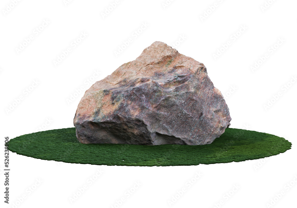 Fototapeta premium Rocks on a transparent background 