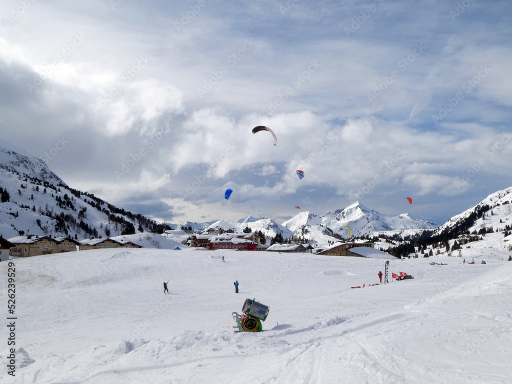 Snowkiting in Obertauern