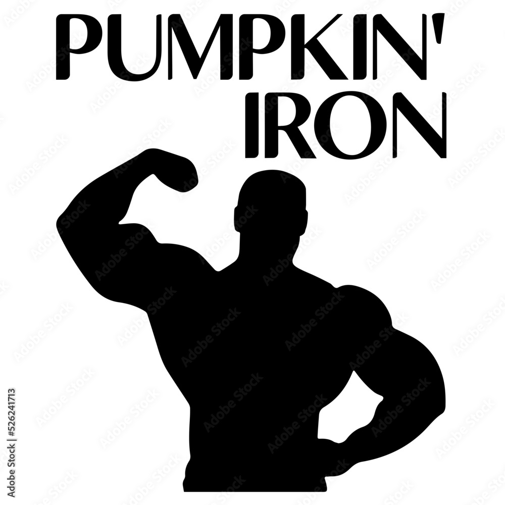 Fototapeta premium Pumpkin' Iron Shirt