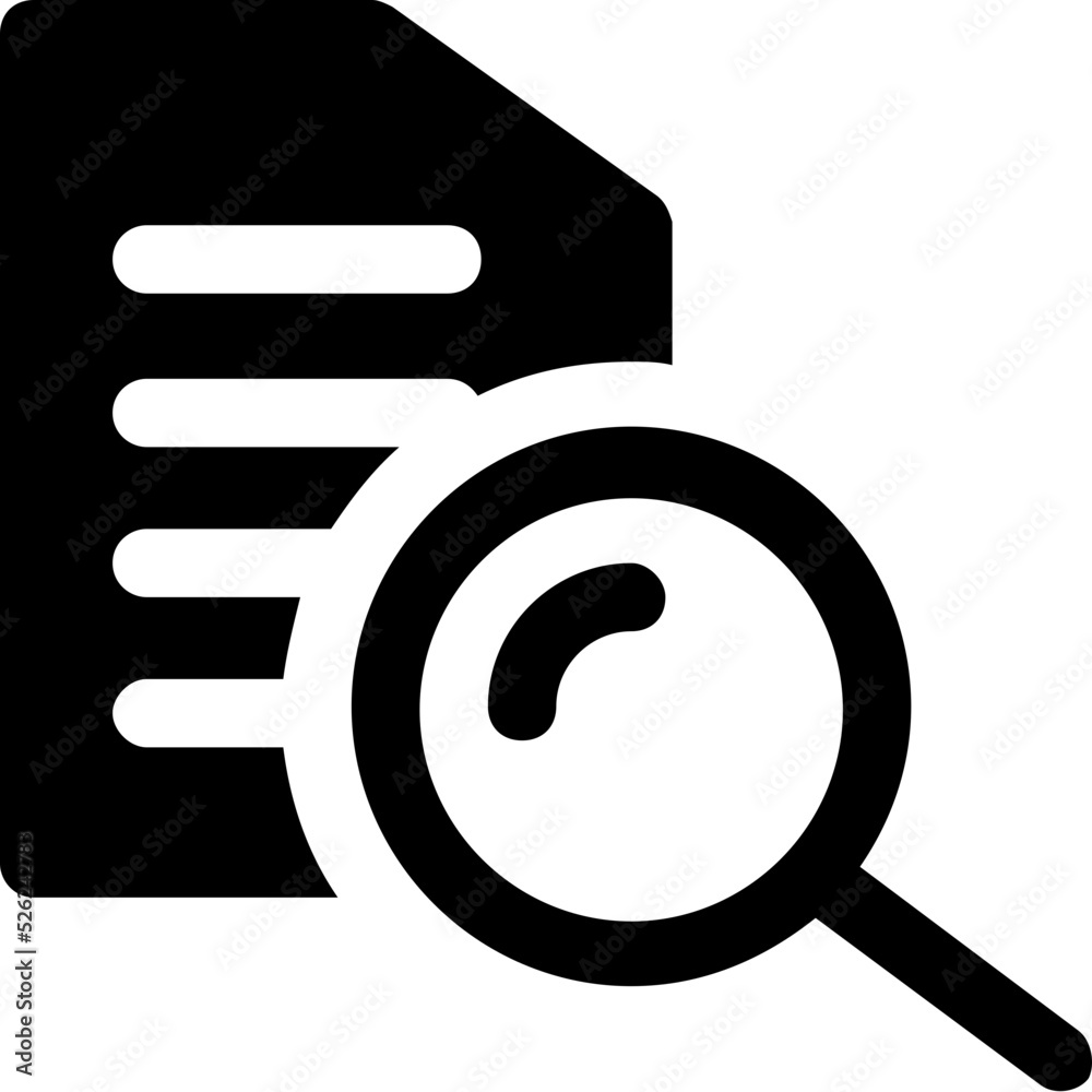 Search File Vector Icon Search File Vector Icon