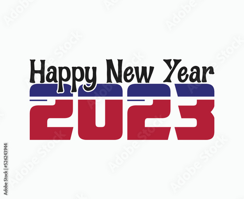happy new year 2023 and new year vector
