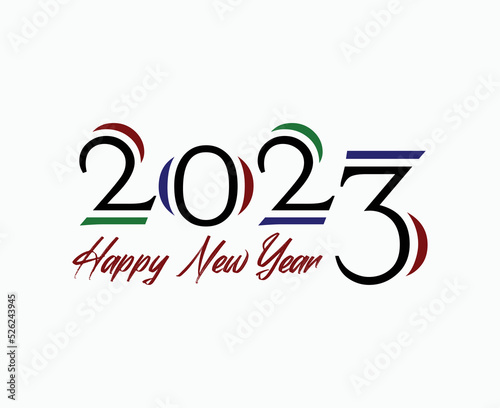 happy new year 2023 and new year vector