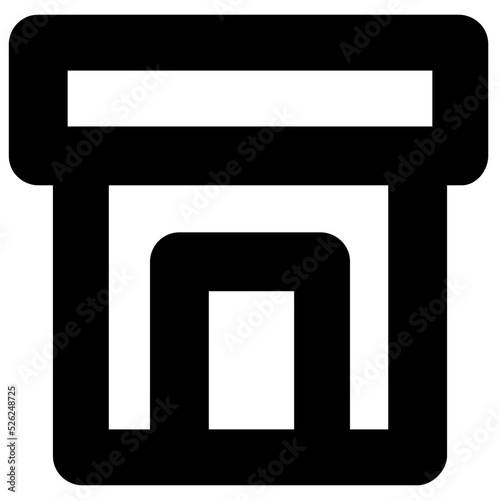 Warehouse Vector Icon