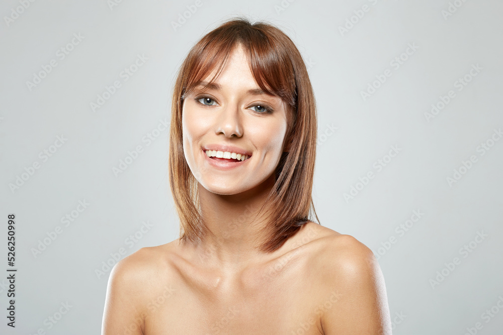Happy young woman. Beautiful smiling Lady Happy young woman. Beautiful smiling Lady