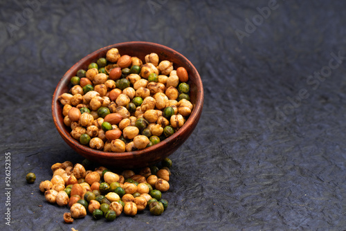 Cocktail Mix Namkeen Mixture Also Called Tedhe Medhe Chakhna Made Of Mixed Nuts Like Kabuli Chana Mungfali Hara Matar Kabli Channa And Moongfali Badam