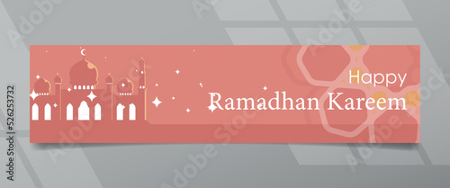 Ramadhan Kareem Mubarak 1443 H Banner Design