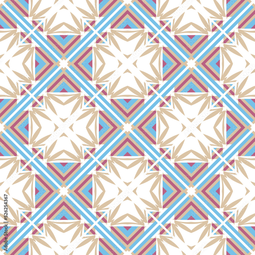Abstract geometric pattern. A seamless background, vintage texture