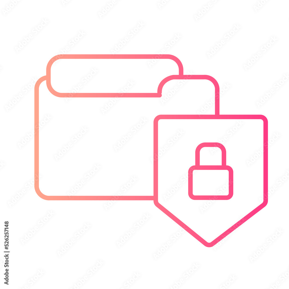 database security gradient icon database security gradient icon